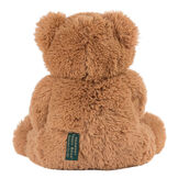 18" Love to the rescueandreg; Bear - Back view of seated fuzzy bear with brown eyes, tan muzzle and foot pads, black nose and smile image number 2