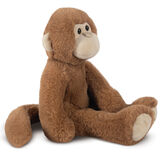 15" Buddy Monkey - Side view of cinnamon brown Monkey stuffed animal image number 3