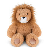 18" Oh So Soft Lion - Front view of seated 18" brown lion with white muzzle and golden brown mane  image number 0